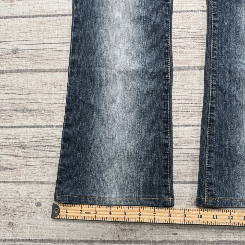Y2K Southpole Jeans Women's 5 Blue Medium Wash Bootcut Embellished Streetwear - Picture 7 of 9